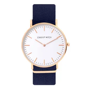 Matrix White Dial Blue NATO Strap Watch