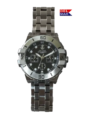 Men's All Stainless Steel Chronograph Watch 100M #50211