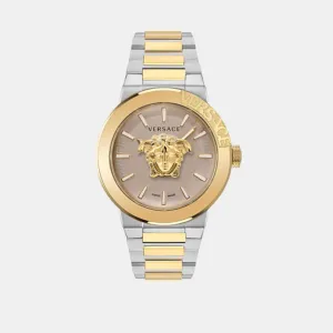 Men's Beige Analog Stainless Steel Watch VE7E00423