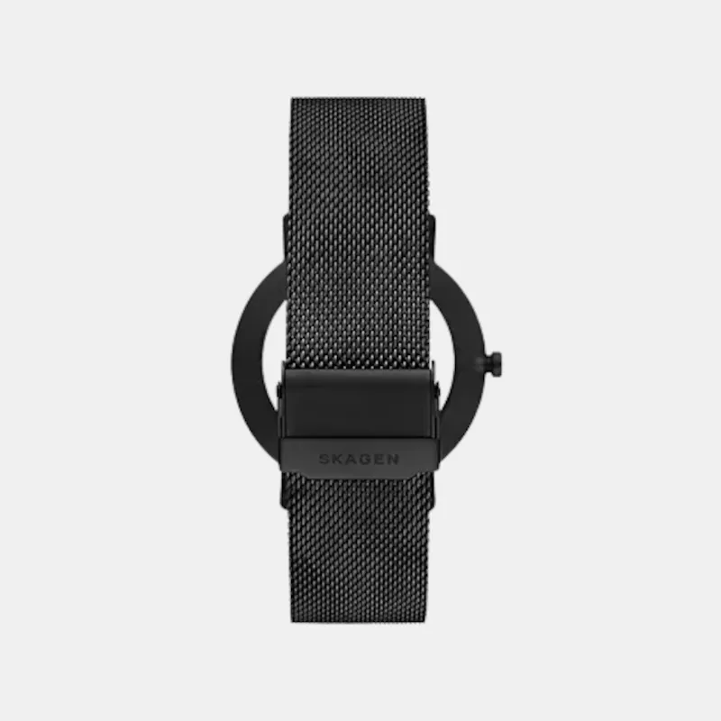 Men's Black Analog Stainless Steel Watch SKW6892