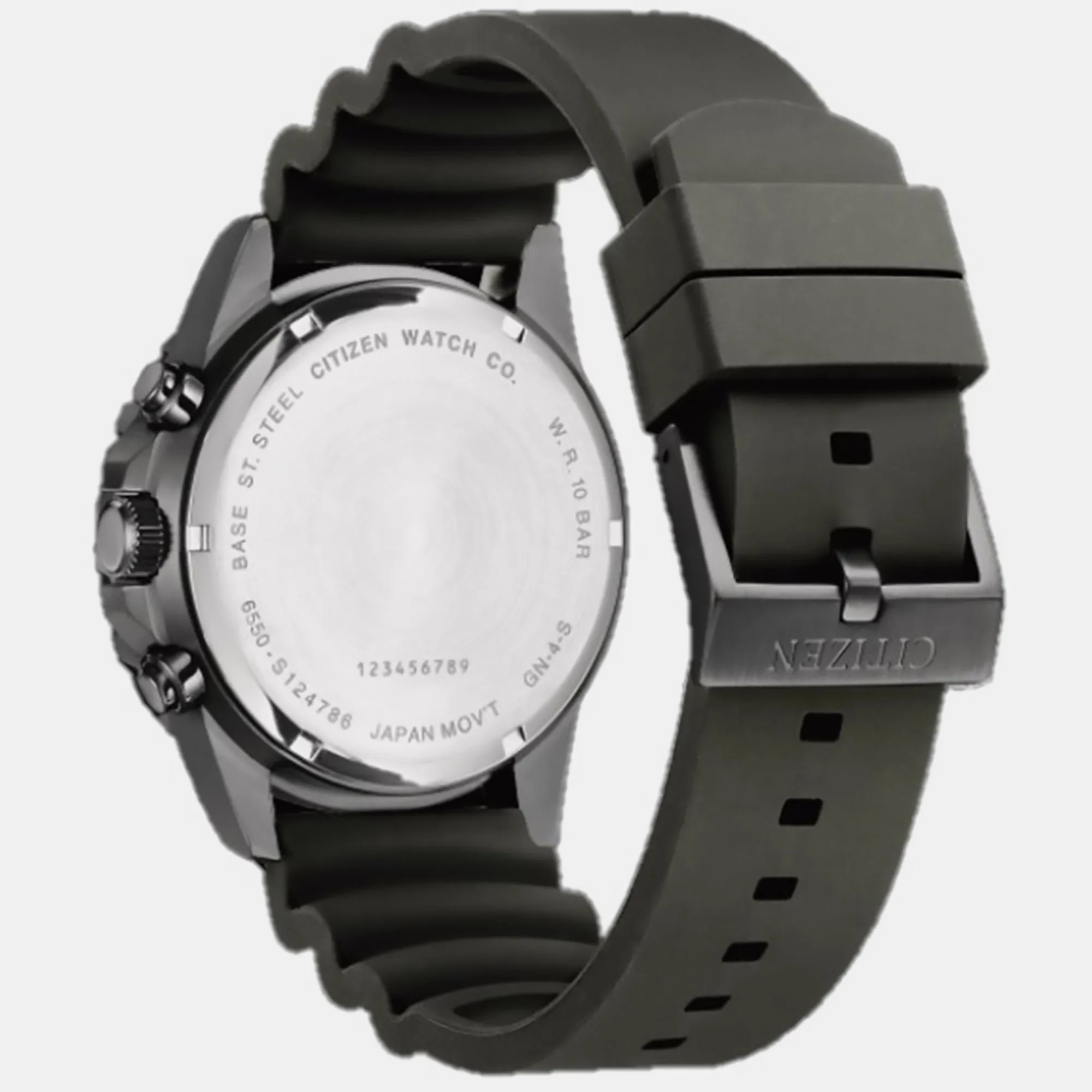 Men's Black Chronograph Leather Watch AI7005-12E