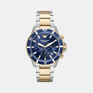 Men's Blue Chronograph Stainless Steel Watch AR11362