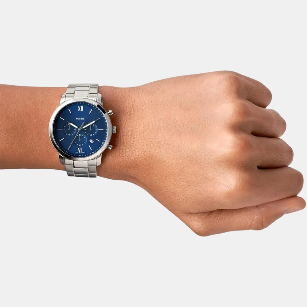 Men's Blue Stainless Steel Chronograph Watch FS5792