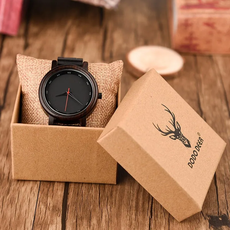Men's Ebony Wood Watch