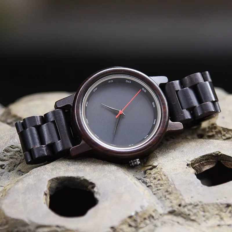 Men's Ebony Wood Watch