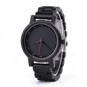 Men's Ebony Wood Watch