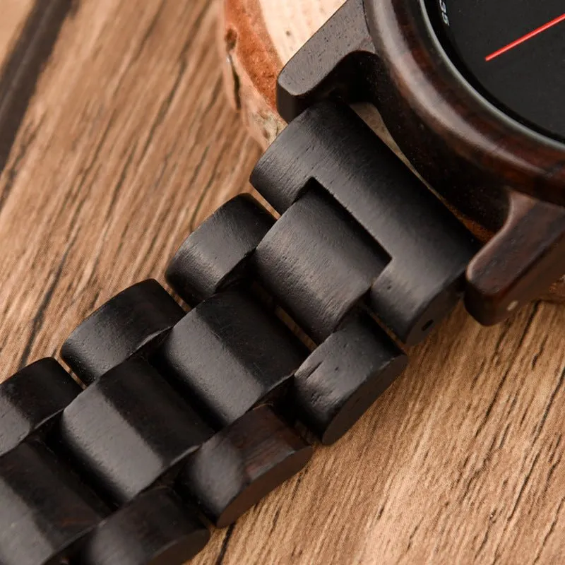 Men's Ebony Wood Watch