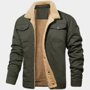 Mens Jacket  Casual Style  Warm Fleece  Button Closure  Smart & Versatile  Multiple Colours