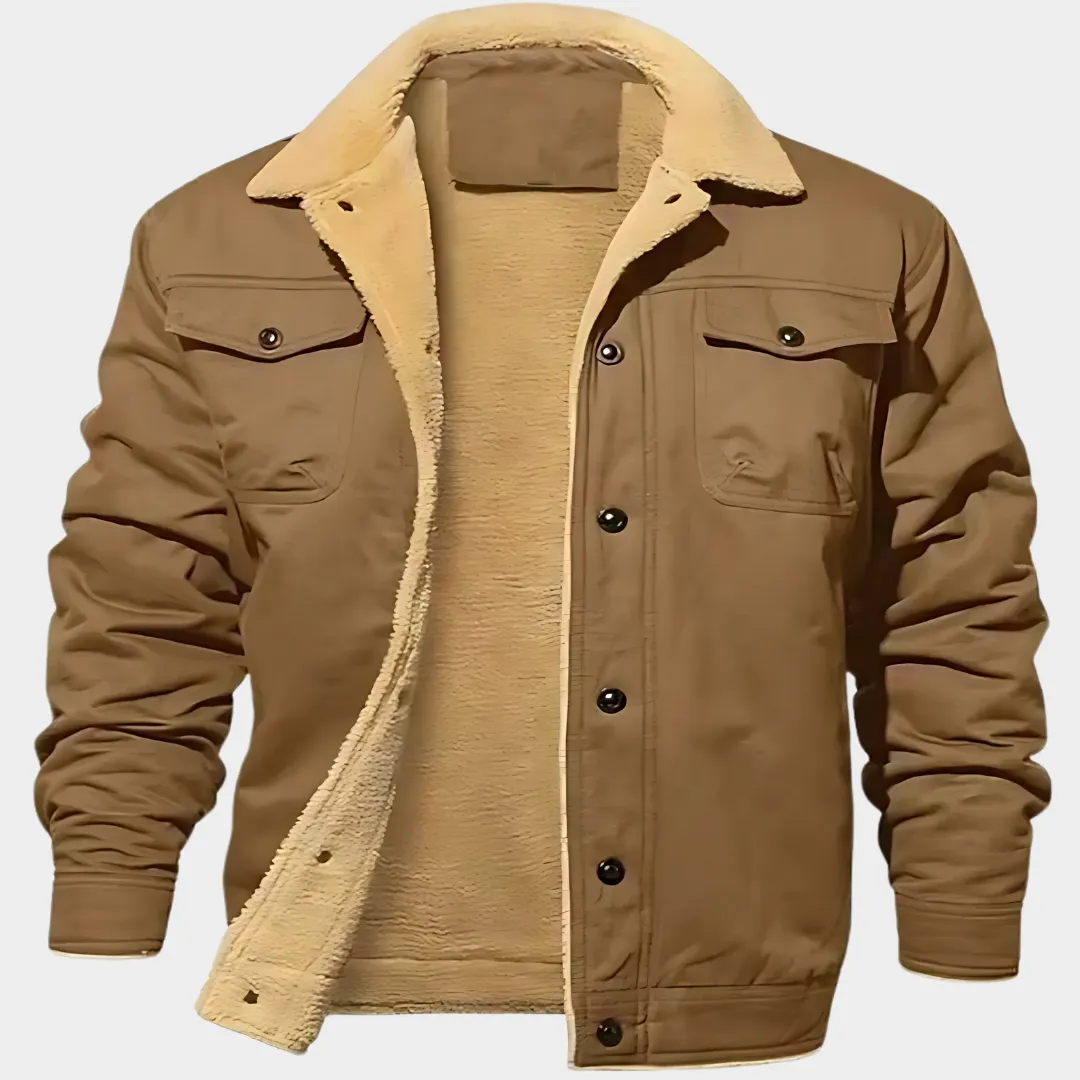 Mens Jacket  Casual Style  Warm Fleece  Button Closure  Smart & Versatile  Multiple Colours