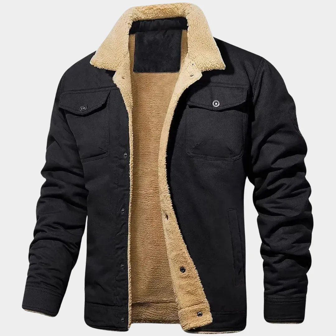 Mens Jacket  Casual Style  Warm Fleece  Button Closure  Smart & Versatile  Multiple Colours