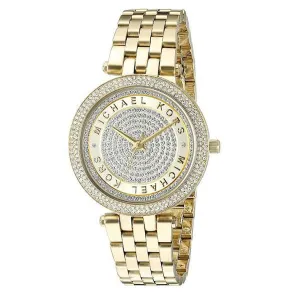 Michael Kors Mini Darci Gold Stainless Steel Gold Dial Quartz Watch for Ladies - MK-3445