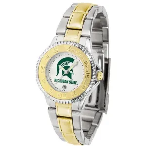 Michigan State Spartans Ladies Competitor Two-Tone Band Watch