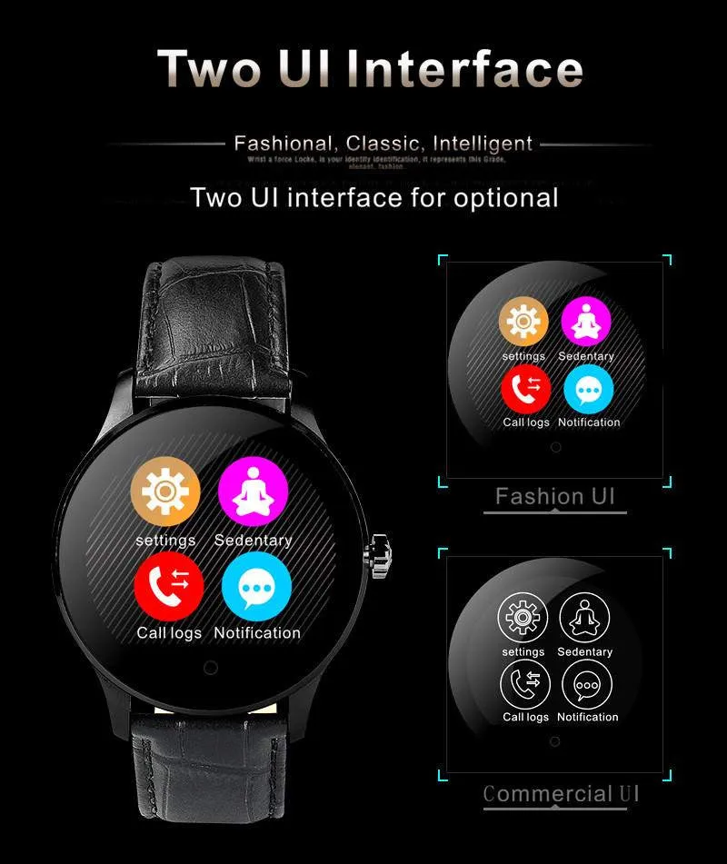 MTK2502 Bluetooth Smartwatch Heart Rate Monitor Pedometer Dialing For Android and IOS