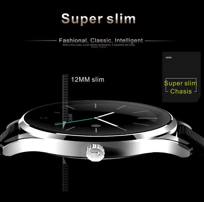 MTK2502 Bluetooth Smartwatch Heart Rate Monitor Pedometer Dialing For Android and IOS