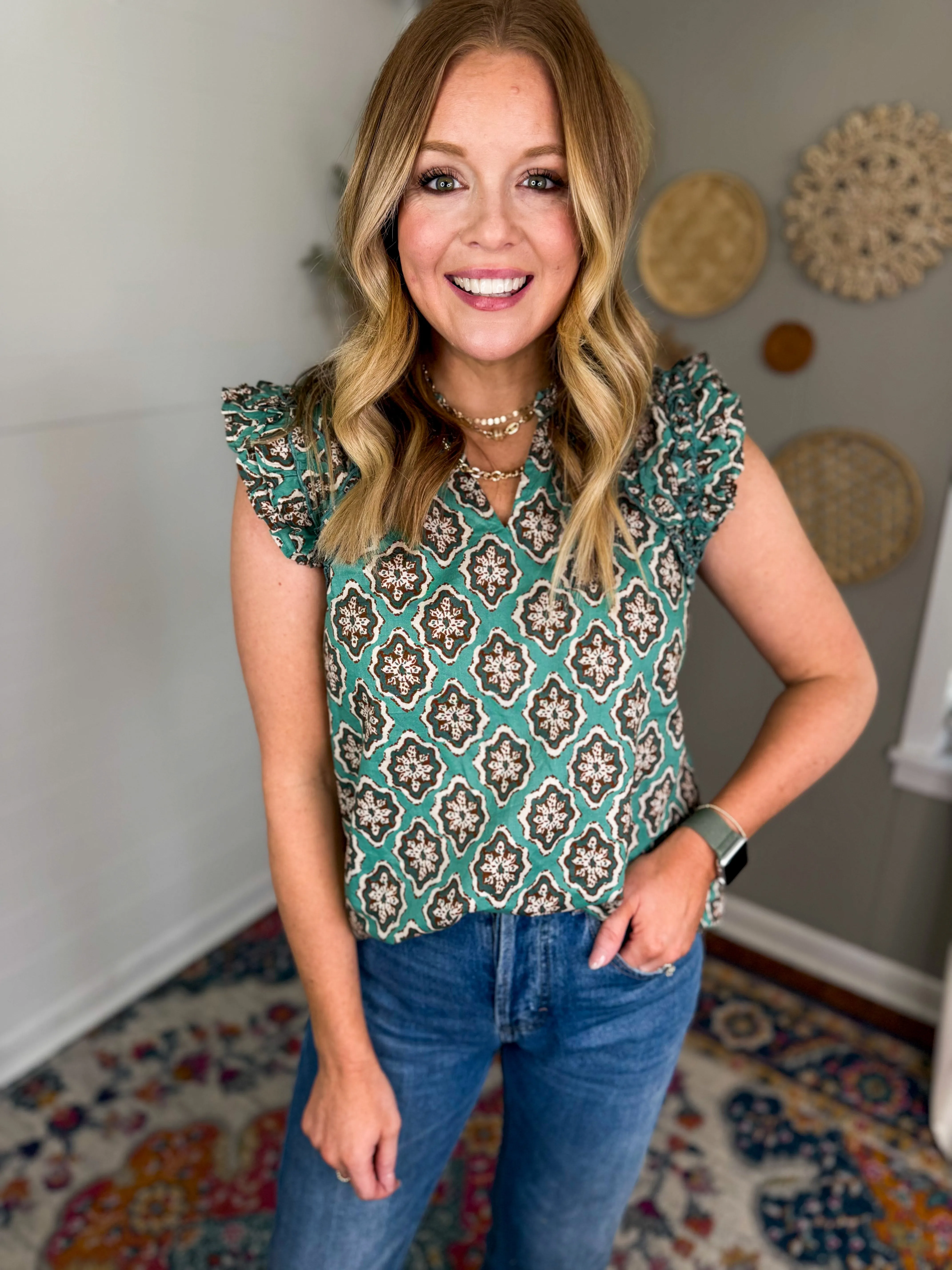 Mud Pie Beatrix Flutter Top