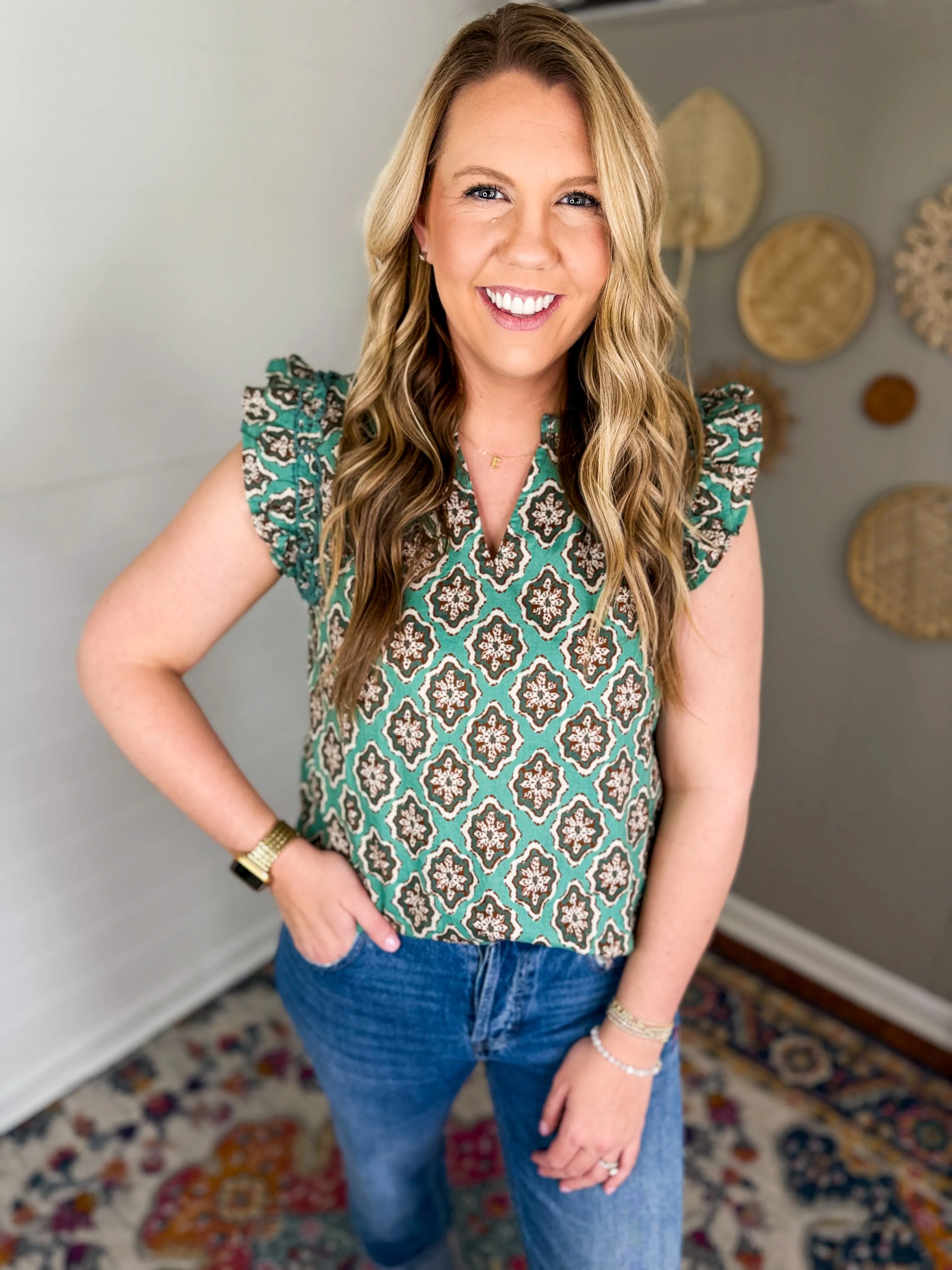 Mud Pie Beatrix Flutter Top