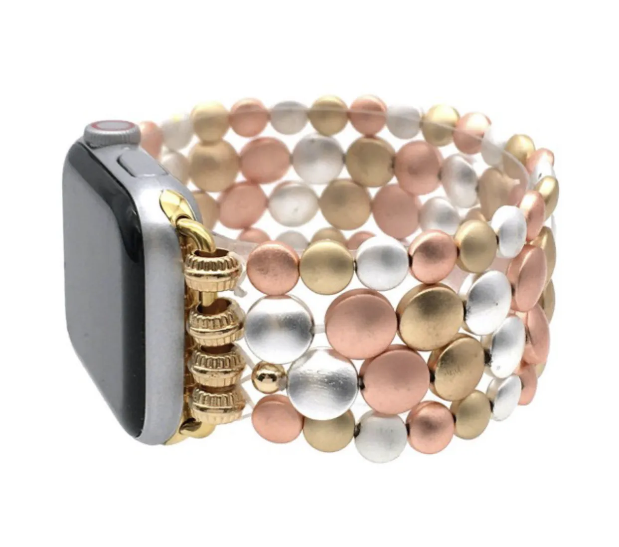 Multi-tone Beaded Smart Watch Band