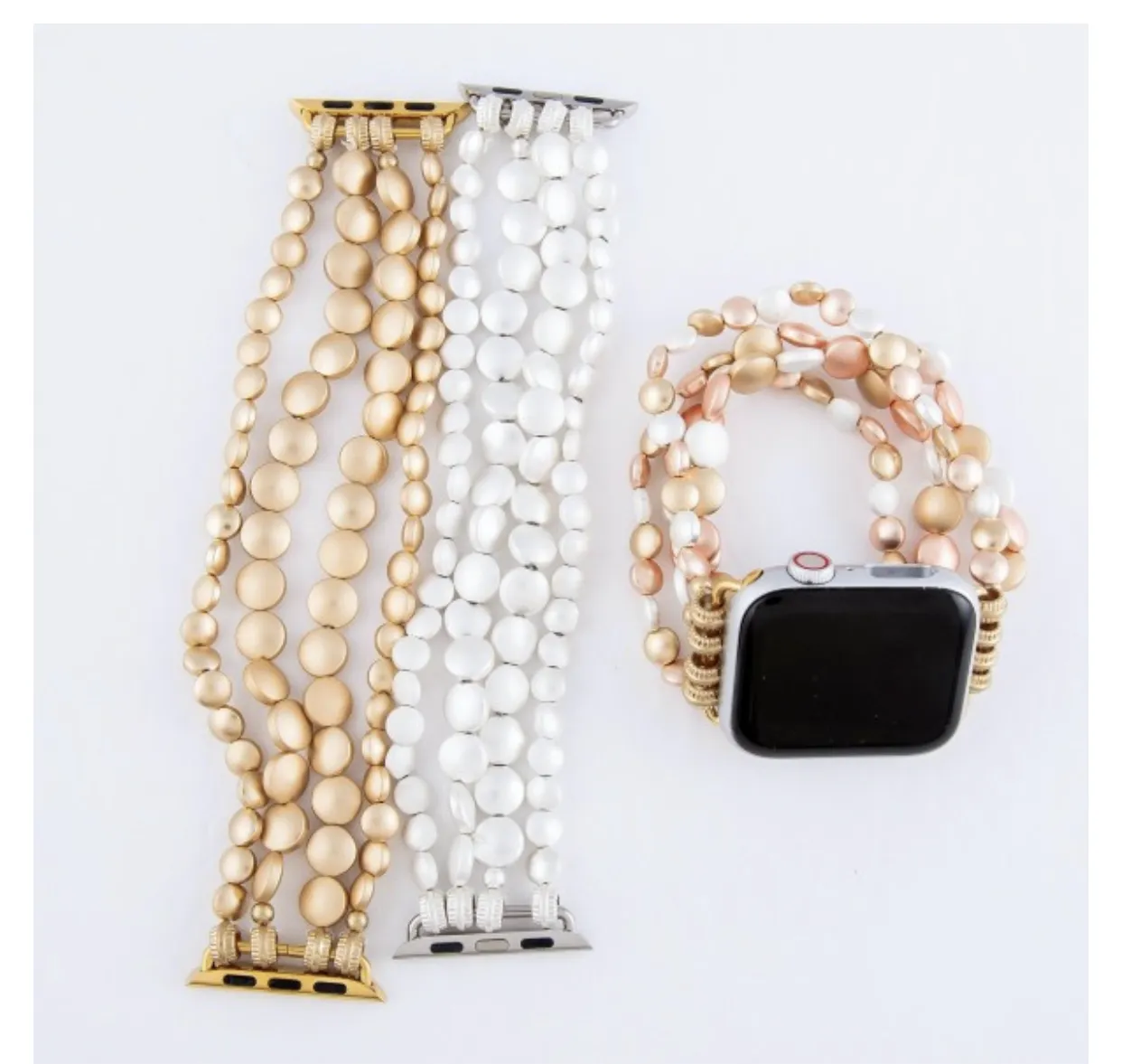 Multi-tone Beaded Smart Watch Band