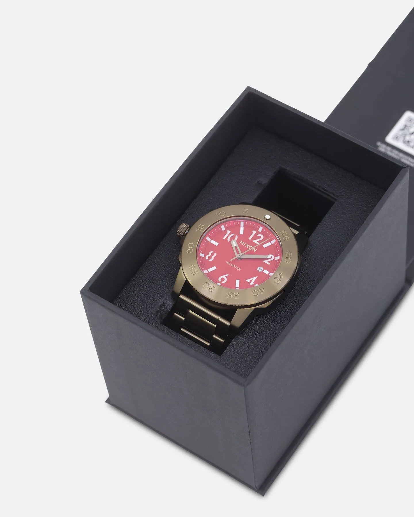 Nixon Smyth 44 Watch Khaki/Red