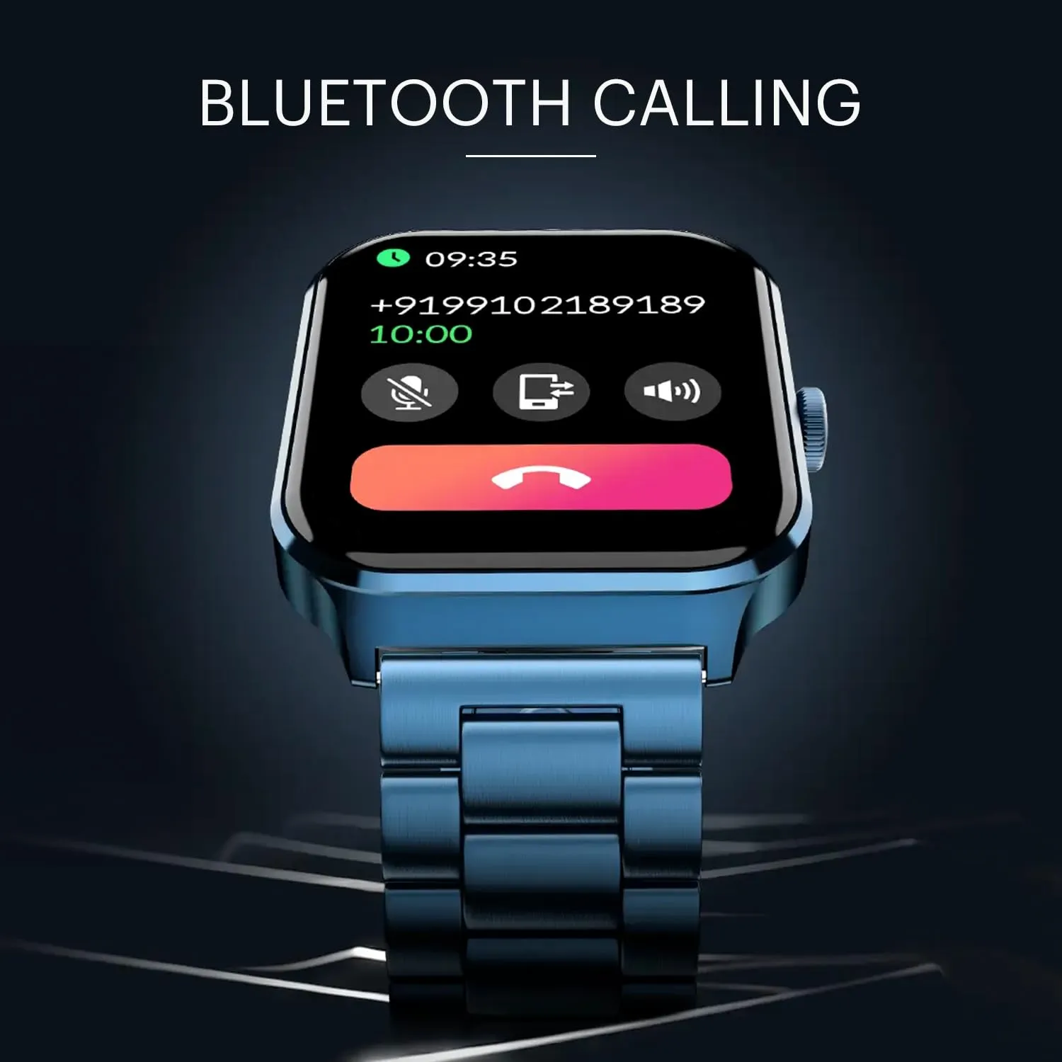 Noise Canvas Smart Watch with 1.96" Vivid Display, Functional Crown, BT Calling, 150  Watch Faces, AI Voice Assistant, Health Suiteᵀᴹ, 100  Sports Modes, IP67, Upto 7 Days Battery (Elite Black)