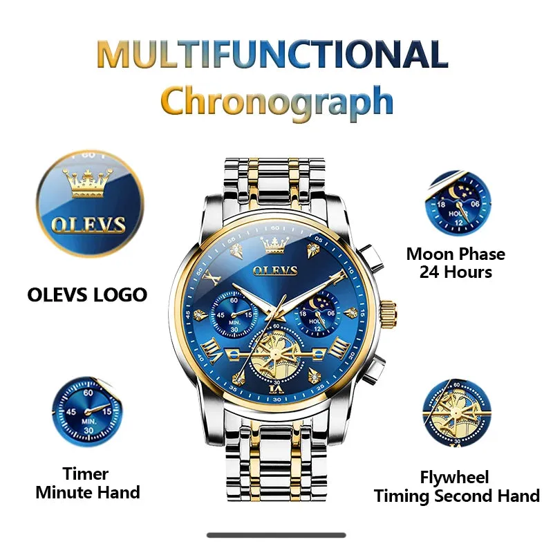 OLEVS Classic Multifunctional Men's Watch