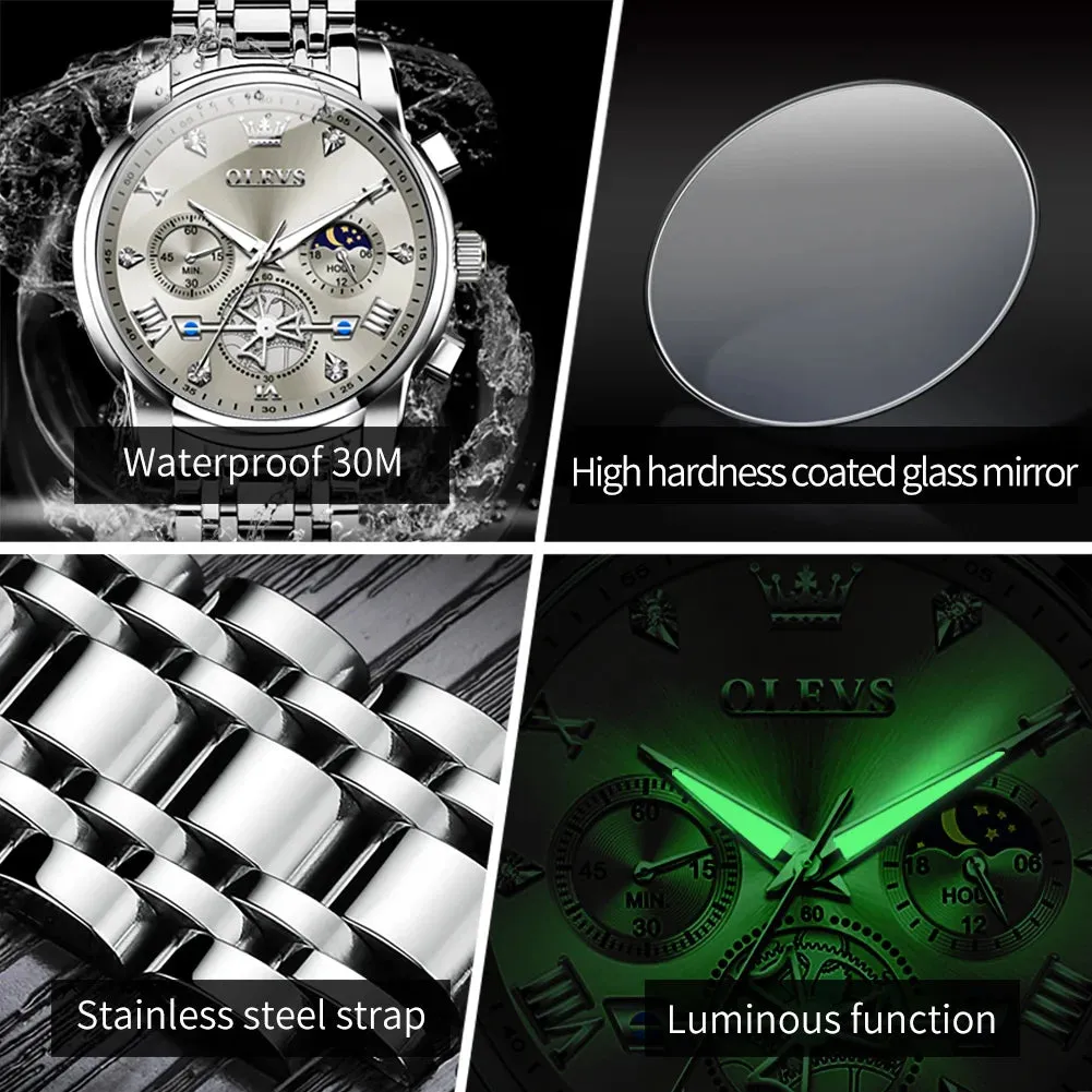OLEVS Classic Multifunctional Men's Watch