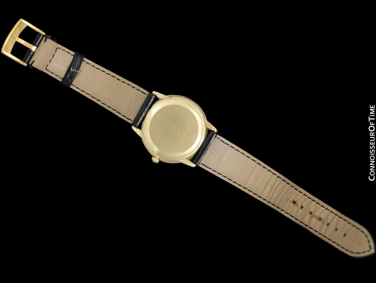 Omega De Ville Prestige Mens Automatic Chronometer Dress Watch - 18K Gold
