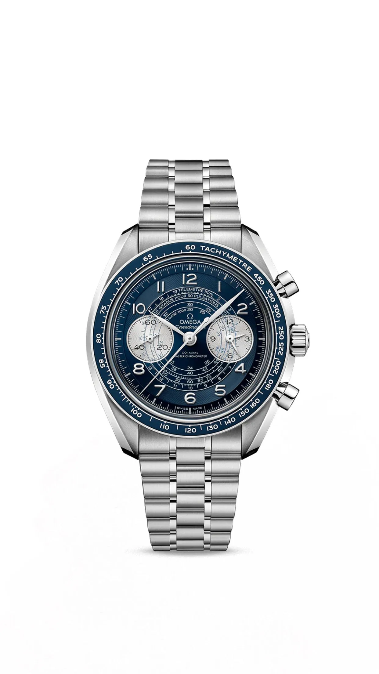 Omega Speedmaster Chronoscope Co-Axial Master Chronometer Chronograph 43mm Steel on Steel 329.30.43.51.03.001