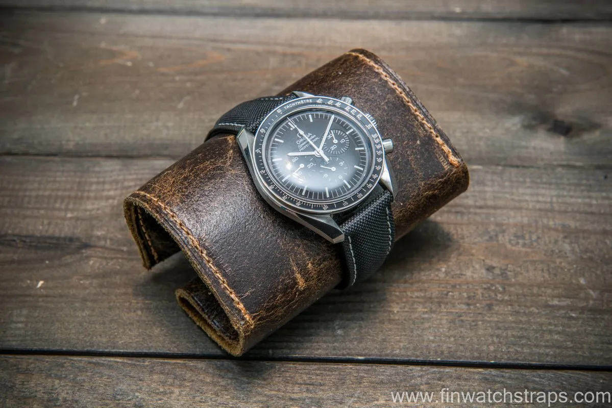 Omega watch strap, canvas with leather lining 20x18 mm, 21x18 mm, 22x18 mm