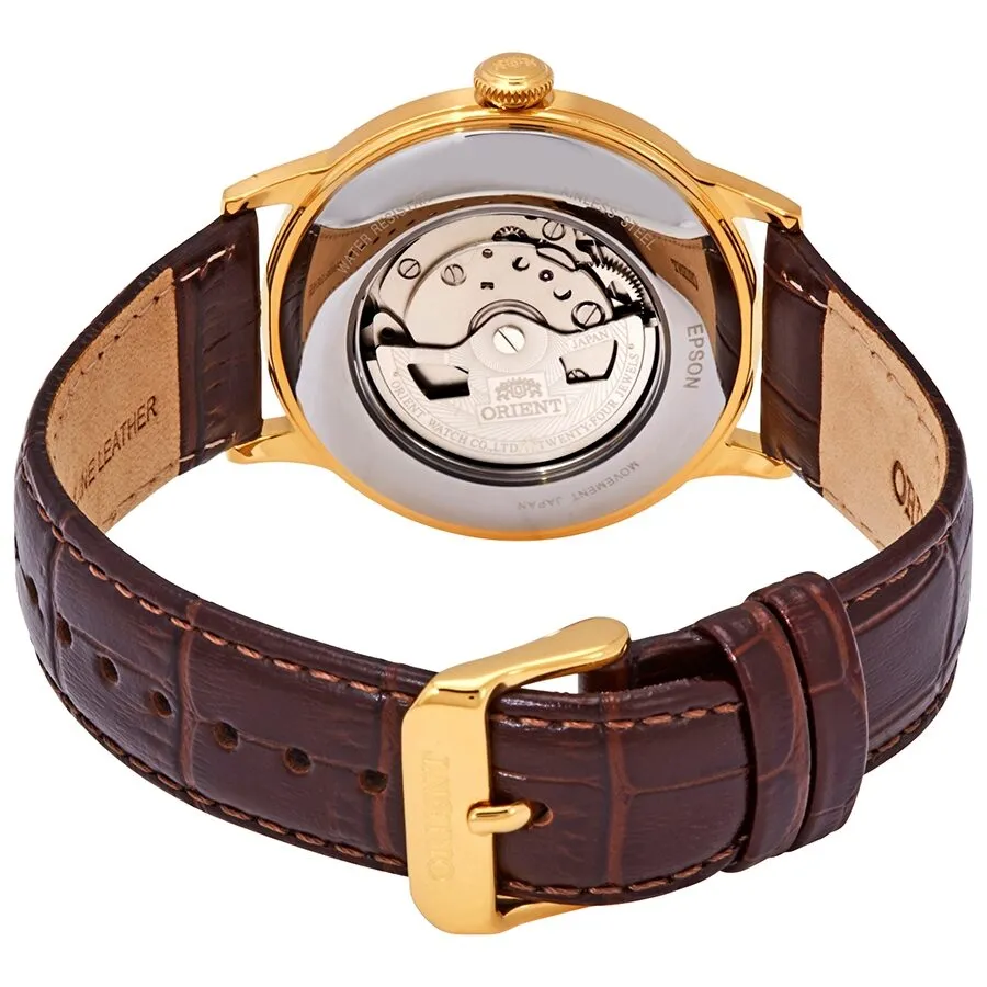 Orient Classic Automatic White Dial Brown Leather Men's Watch RAAP0004S10B