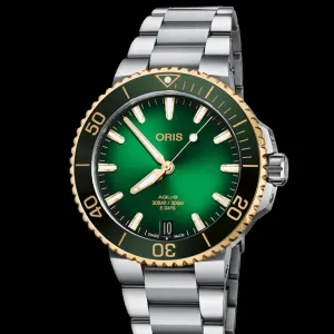 Oris - Aquis Date Cal. 400 Green/Gold 41.5mm