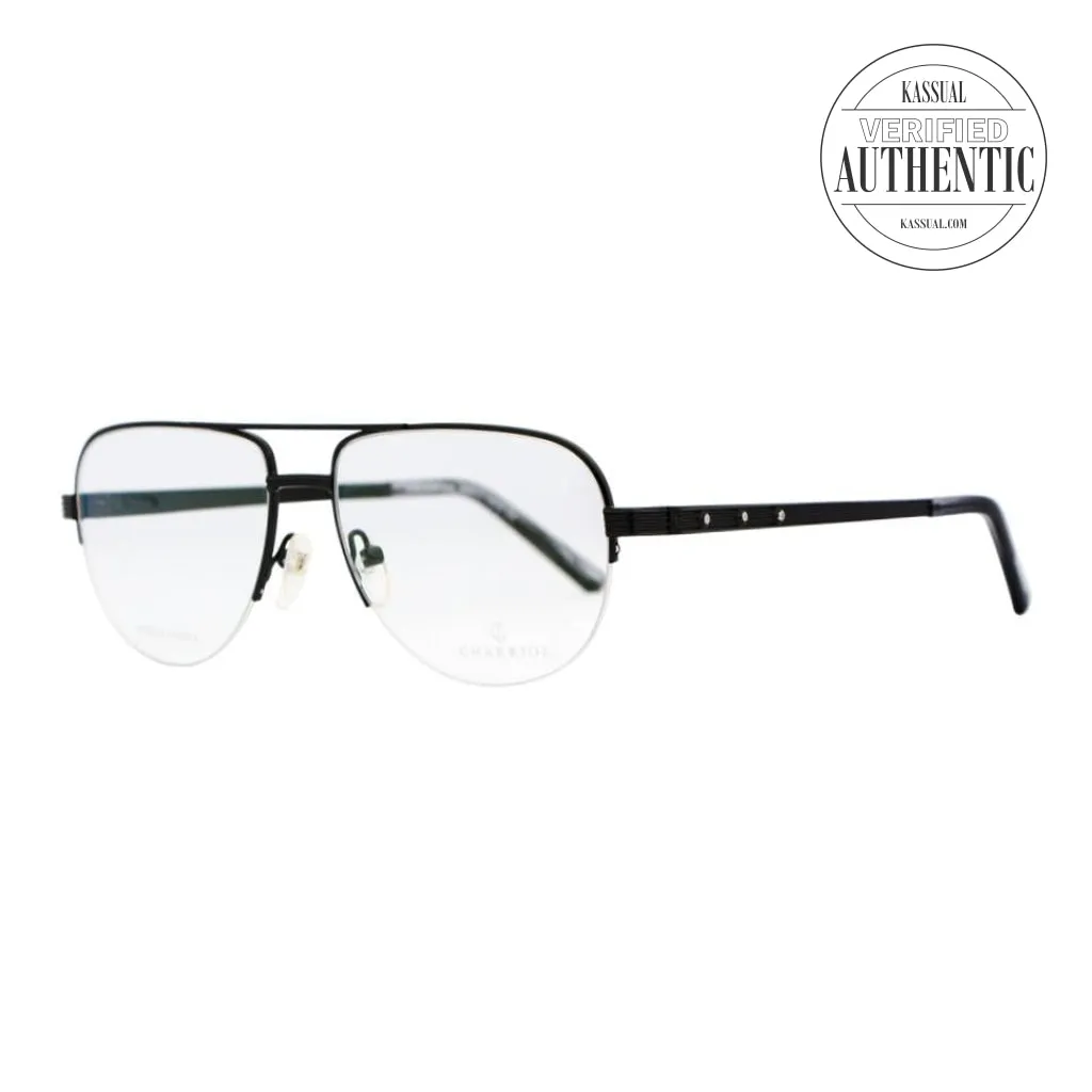 Philippe Charriol Aviator Eyeglasses PC75030 C03 Shiny Gunmetal  57mm 75030