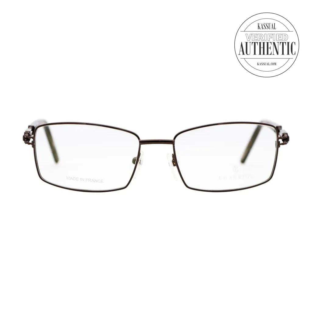 Philippe Charriol Rectangular Eyeglasses PC7422 C3 Shiny Brown/Horn 54mm 7422