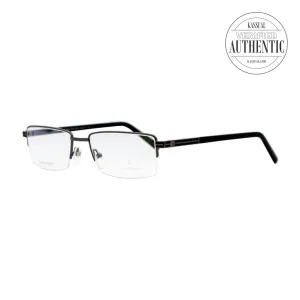 Philippe Charriol Semi-Rimless Eyeglasses PC7506 C05 Shiny Gunmetal  56mm 7506