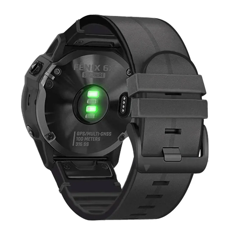 Premium Silicone Leather Wristband for Garmin Watches