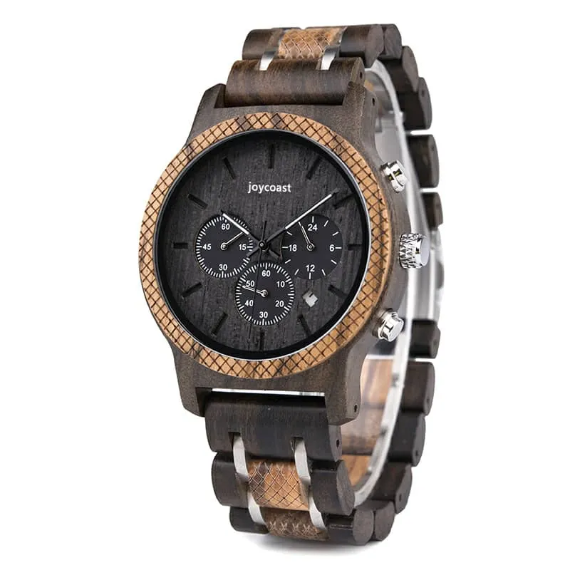 Prince | Dark Sandalwood & Zebra Chronograph