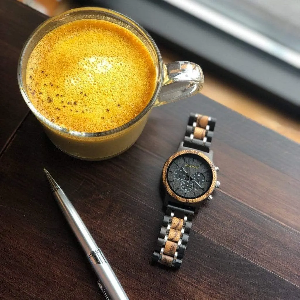 Prince | Dark Sandalwood & Zebra Chronograph