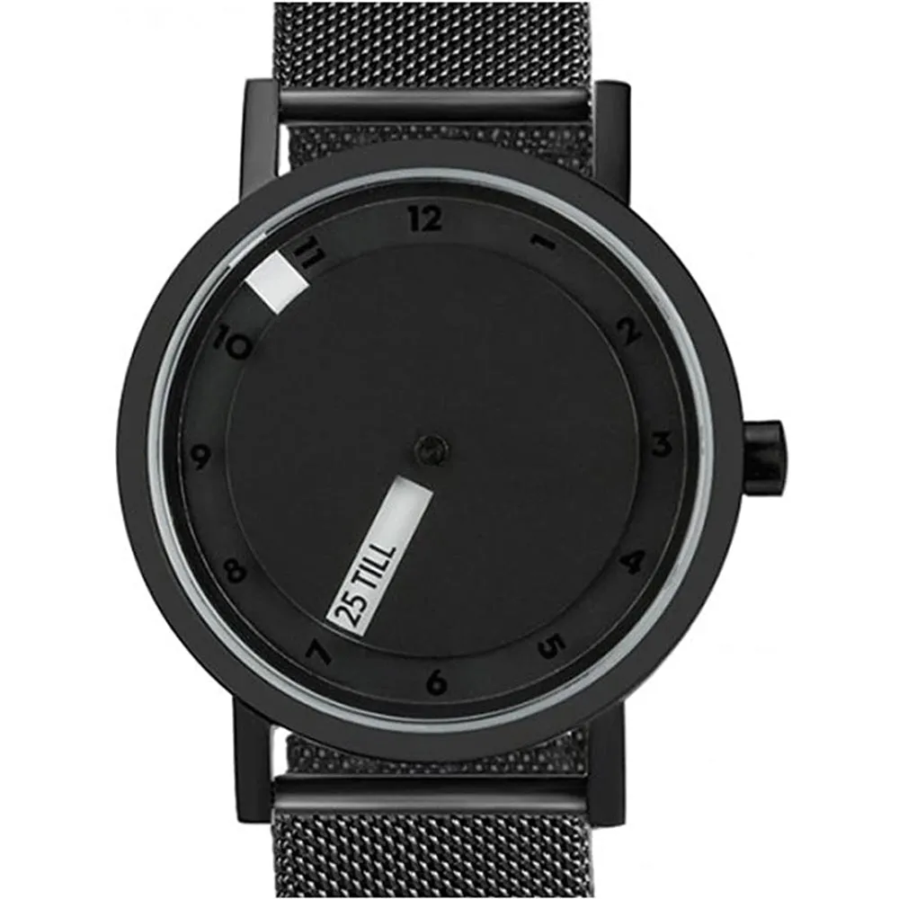 Projects Womens Reveal Black Dial Band Quartz Watch - 7203BS/S