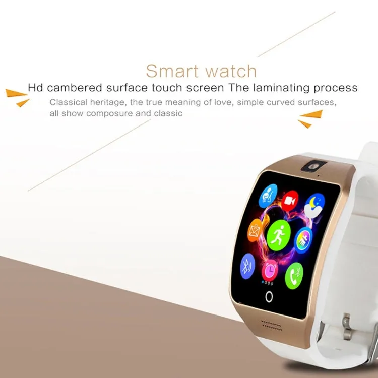 Q18S 1.54 inch IPS Screen MTK6260A Bluetooth 3.0 Smart Watch Phone, Pedometer / Sedentary Reminder / Sleeping Monitor  / Anti-Loss / Remote Camera / GSM / 0.3M Camera (Black   Gold)
