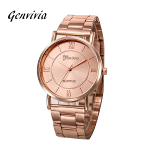 Quartz Stainless Steel Analog Wrist Watch