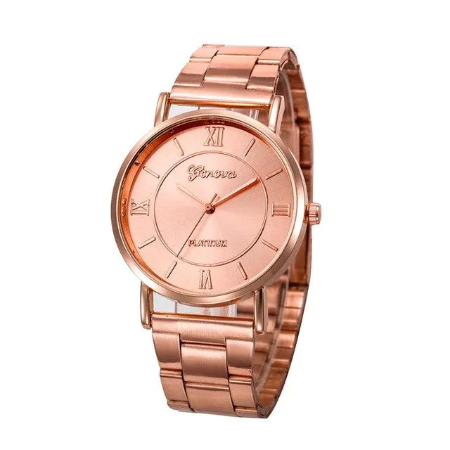 Quartz Stainless Steel Analog Wrist Watch