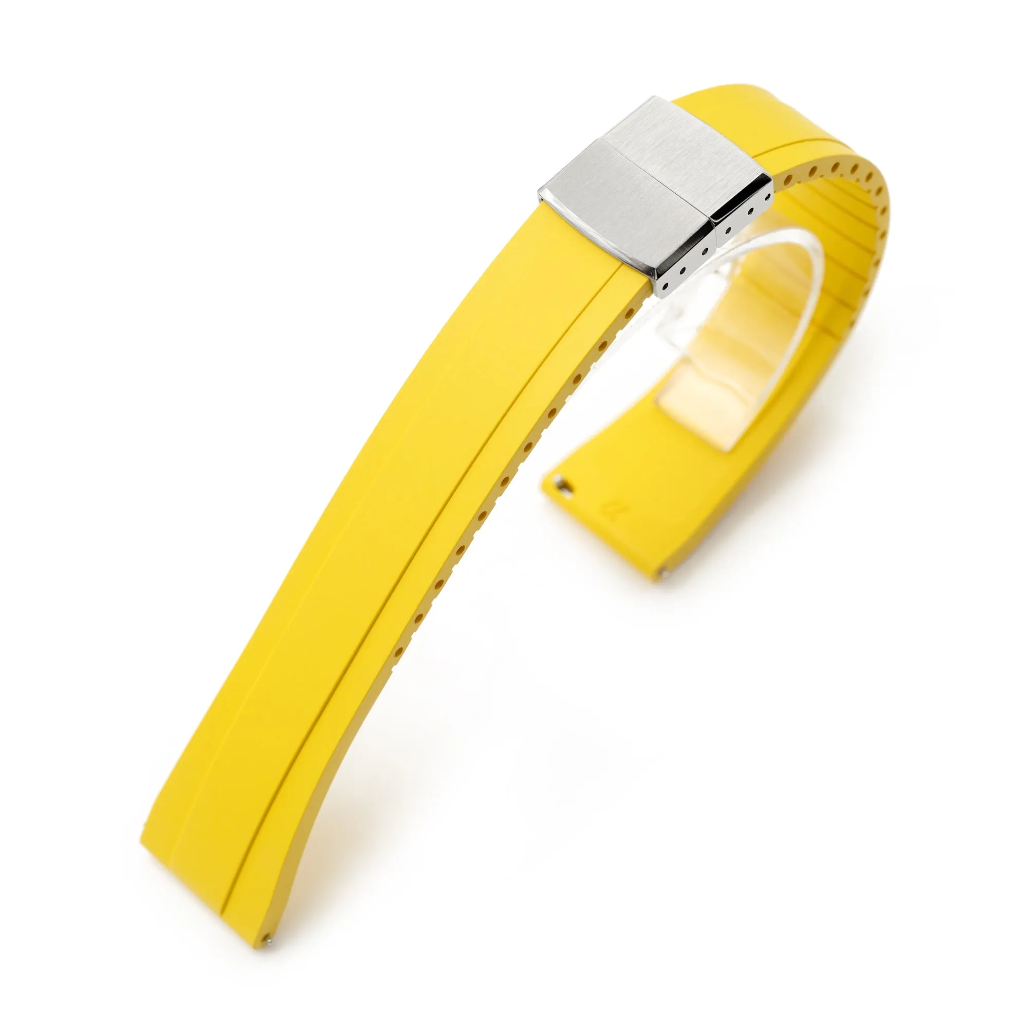 Quick Release FKM27 Yellow FKM Rubber watch strap