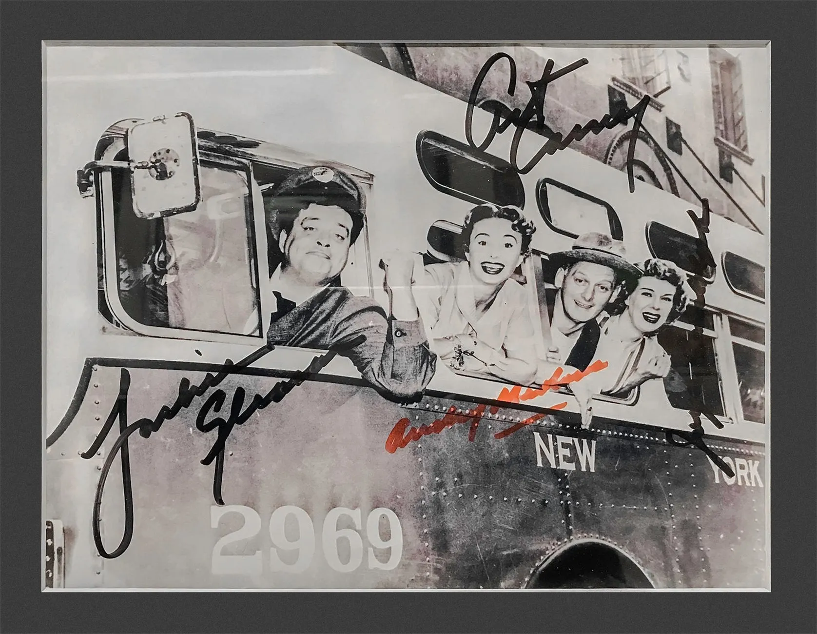 "The Honeymooners" Cast 1950 Autographed Black & White Photograph- $4K APR w/CoA