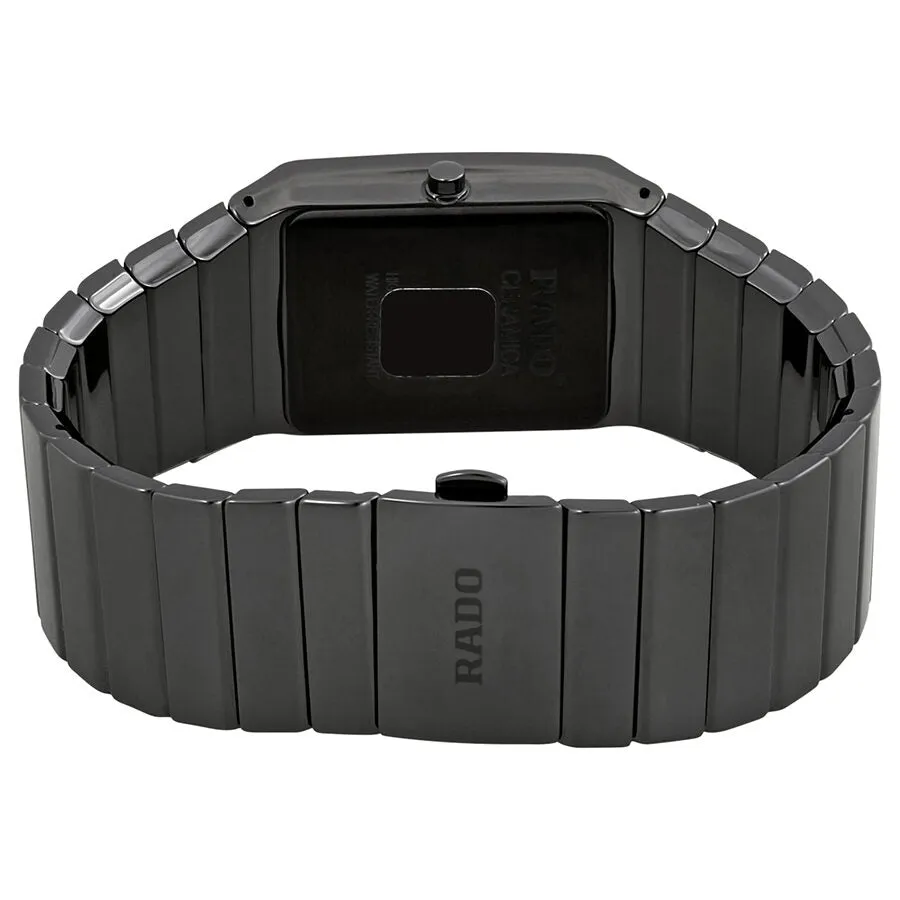 Rado Ceramica Diamond Black Dial Ladies Watch R21700702