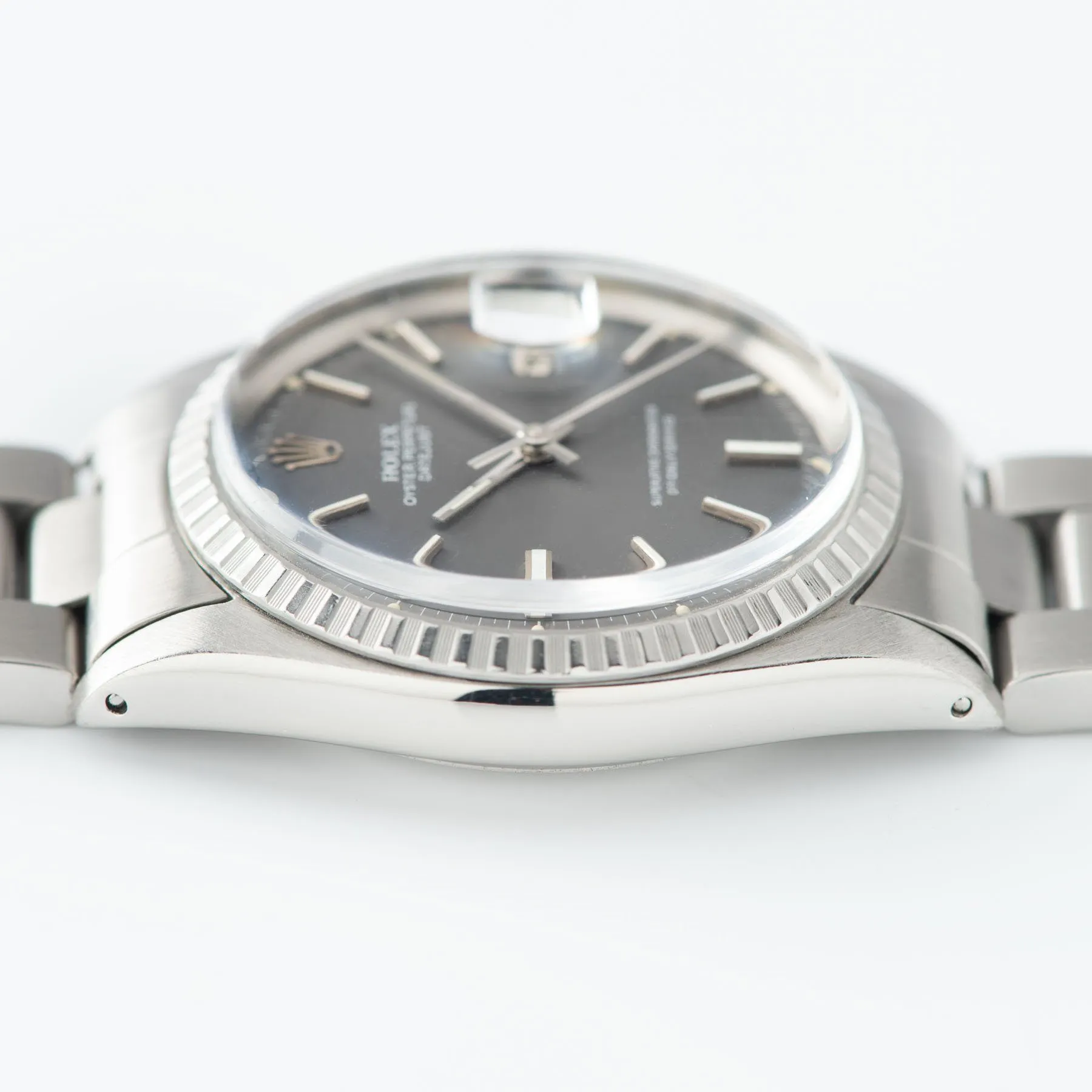 Rolex Datejust 1603 Grey Pie Pan Dial