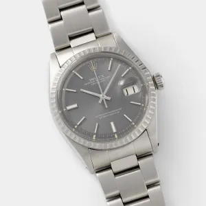 Rolex Datejust 1603 Grey Pie Pan Dial