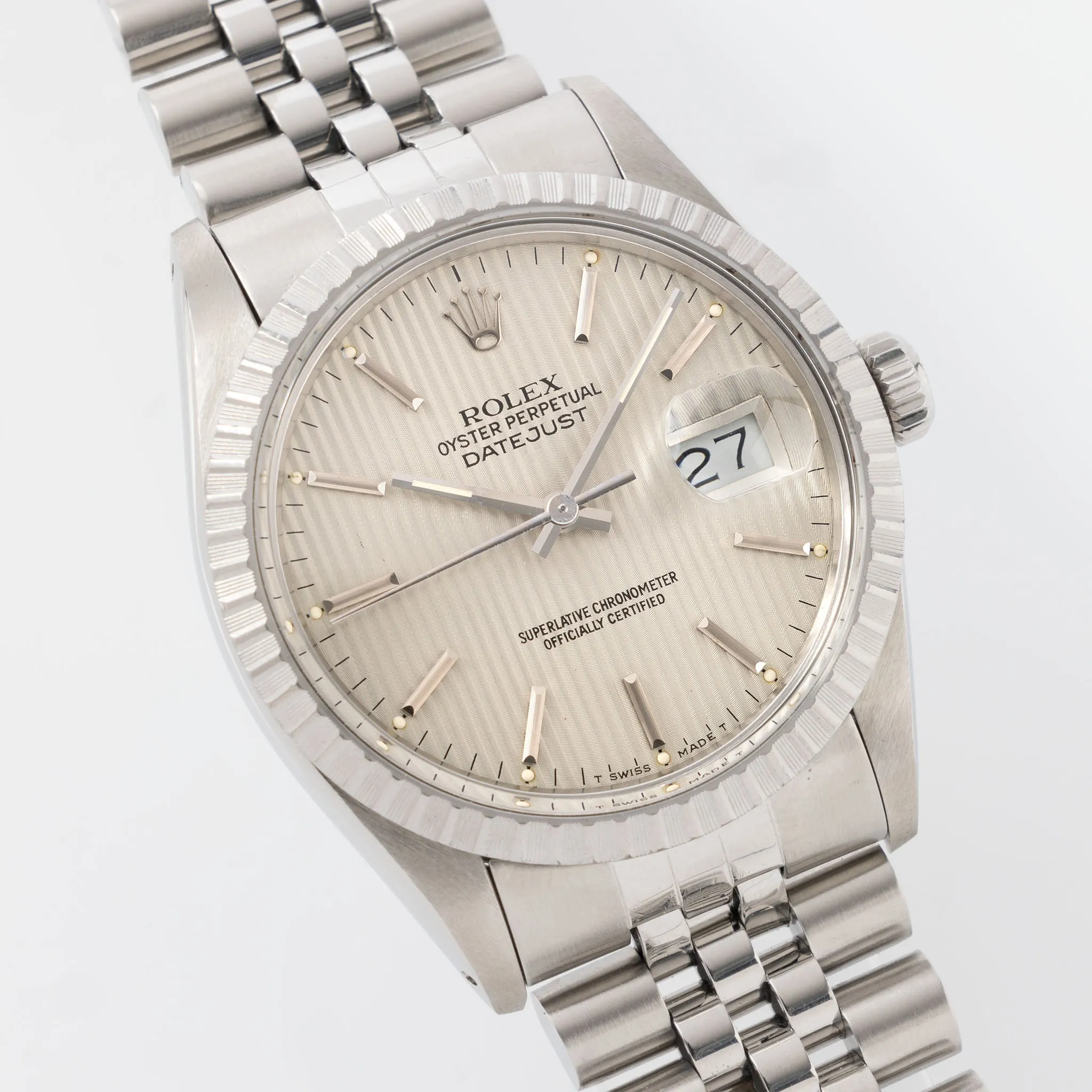 Rolex Datejust Cream Tapestry Dial Ref. 16030