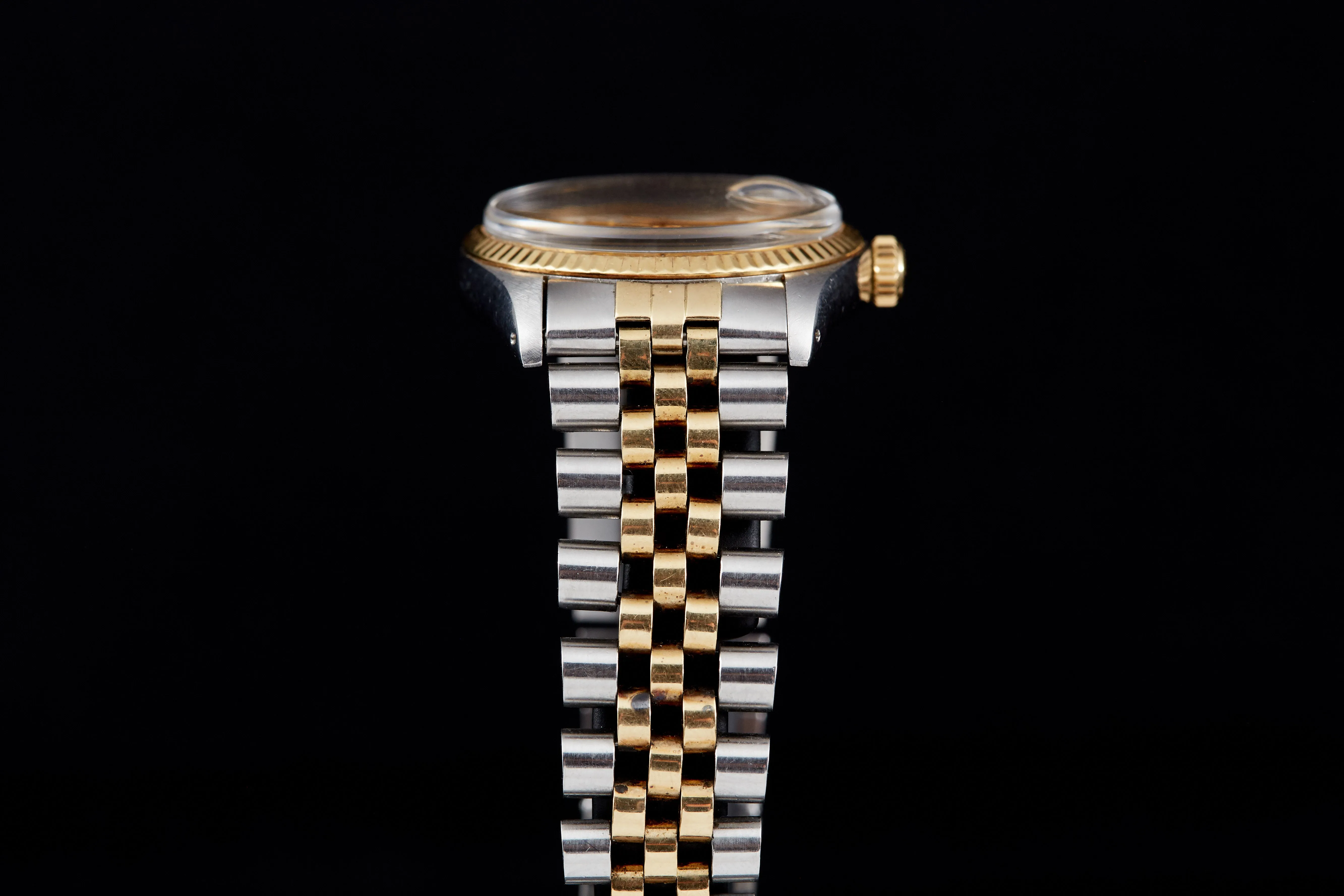 Rolex Datejust Two Tone Linen Quick Set