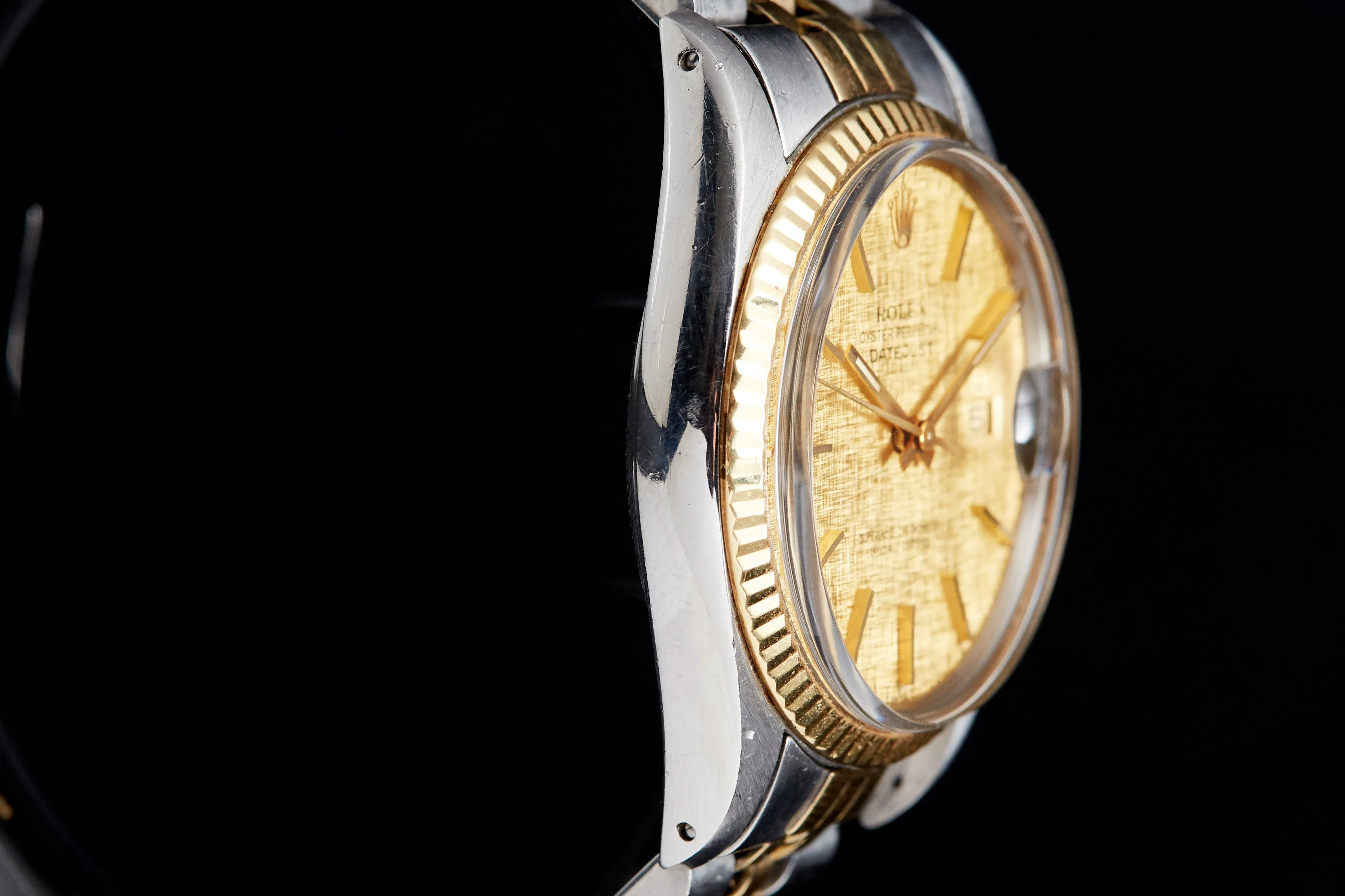 Rolex Datejust Two Tone Linen Quick Set