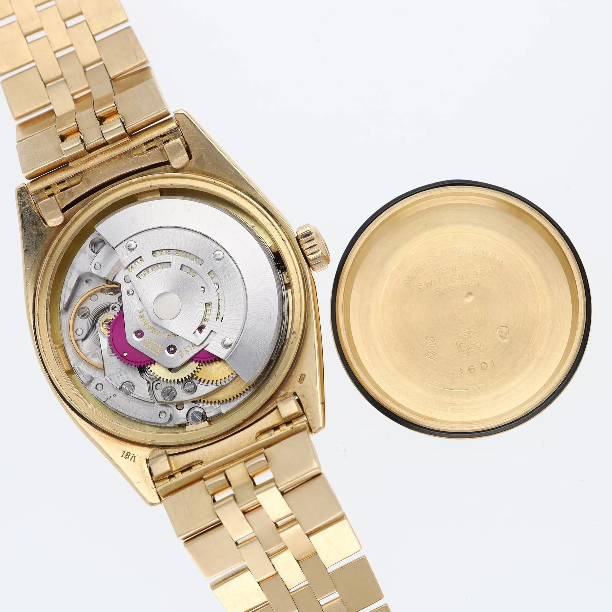 Rolex Datejust Wide Boy Dial in 18 k Yellow Gold ref 1601